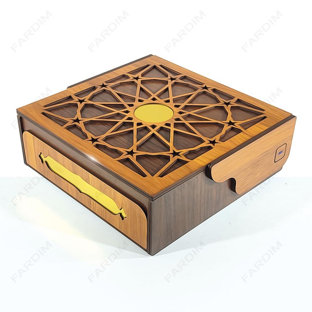 طرح برش لیزری جعبه پذیرایی